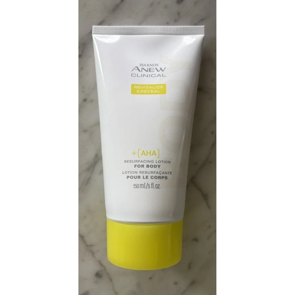 AHA BODY LOTION Cream AVON Isa Knox Anew Clinical Anti Aging Moisturizer 5oz